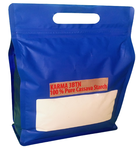 100% Pure Cassava Starch Powder Blue Rubber Package